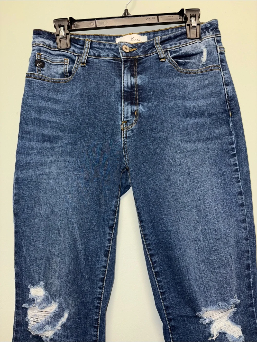 KanCan Distressed Dark Blue Flare Jeans Women’s 11/29 - Picture 2 of 11